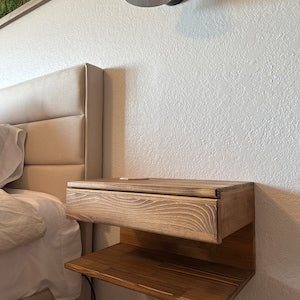 Couch Arm Rest Table with Magazine Stand
