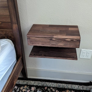 Couch Arm Rest Table with Magazine Stand