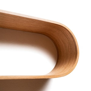 Floating wall mounted shelf from wood